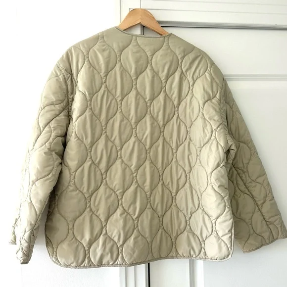 Zara Quilted Boxy Liner Jacket - Picture 4 of 12